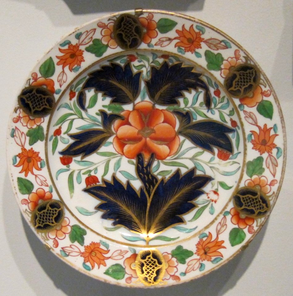 Soft-paste porcelain plate, 19th century, English, possibly Derby, Honolulu Museum of Art