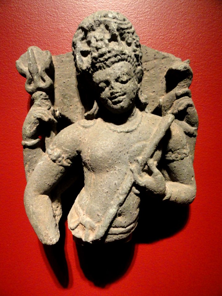 Shiva as Lord of Music, Idar, Gujarat, India, 6th century AD, sandstone - San Diego Museum of Art - DSC06366