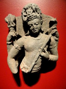 Shiva as Lord of Music, Idar, Gujarat, India, 6th century AD, sandstone - San Diego Museum of Art - DSC06366