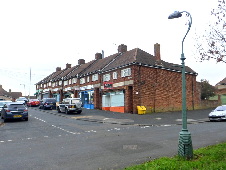 Shopping Parade at Burwash Road, Hangleton (November 2013)