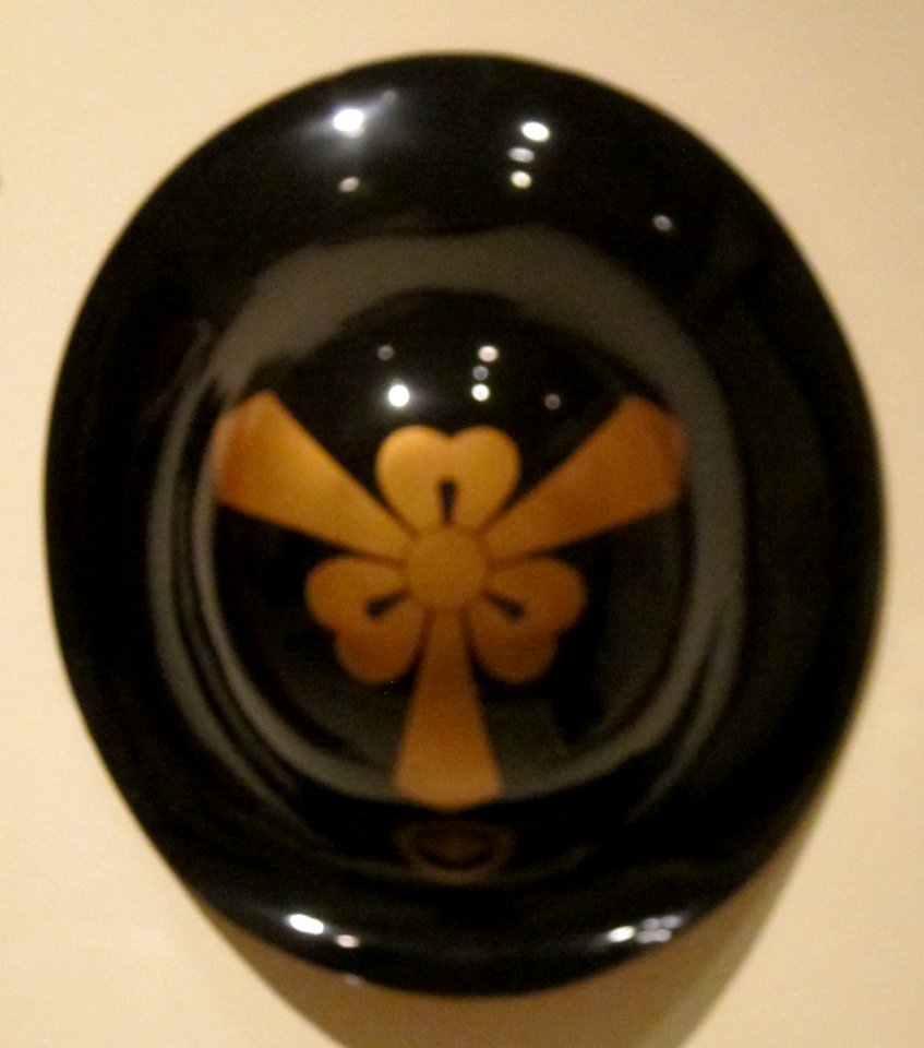 Shingen type lacquered warrior hat, Edo period, 18th-19th century