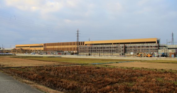 Shin-takaoka station under construction