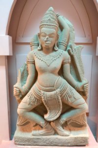 Shiva, Cham, Binh Dinh province, later 12th century, carved sandstone decoration for temple lintel - National Museum of Vietnamese History - Hanoi, Vietnam - DSC05716
