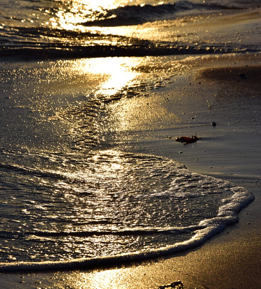 Foam spray baltic sea
