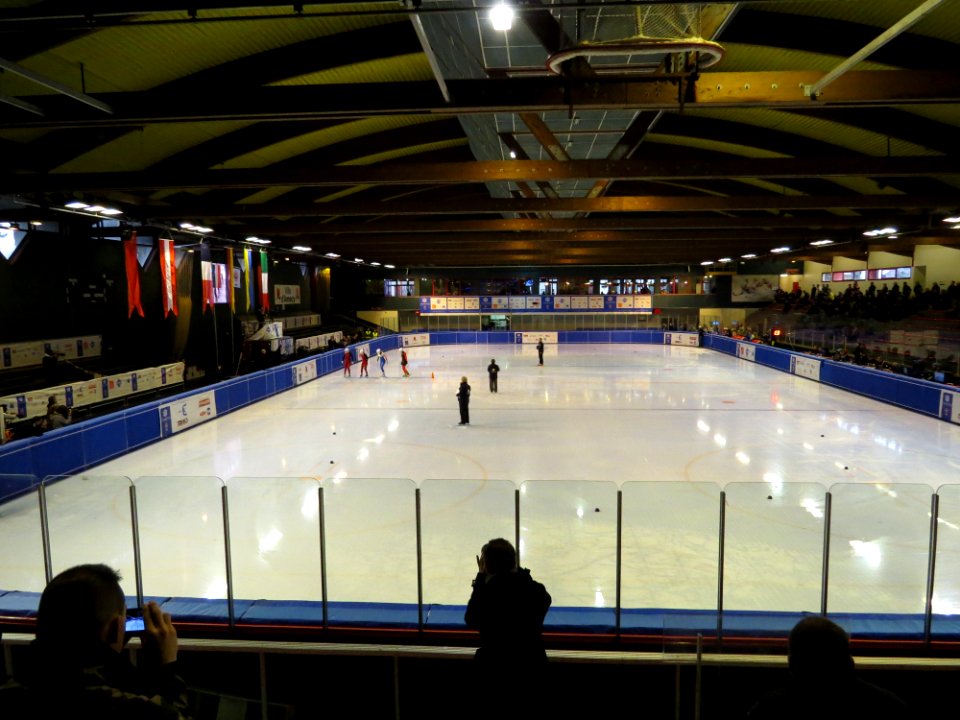 ShorttrackauxJMM2013 vue globale de la patinoire 1