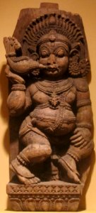 Shiva gana (an attendant of Shiva), Madurai, Tamil Nadu, India, 17th century, wood, HAA III