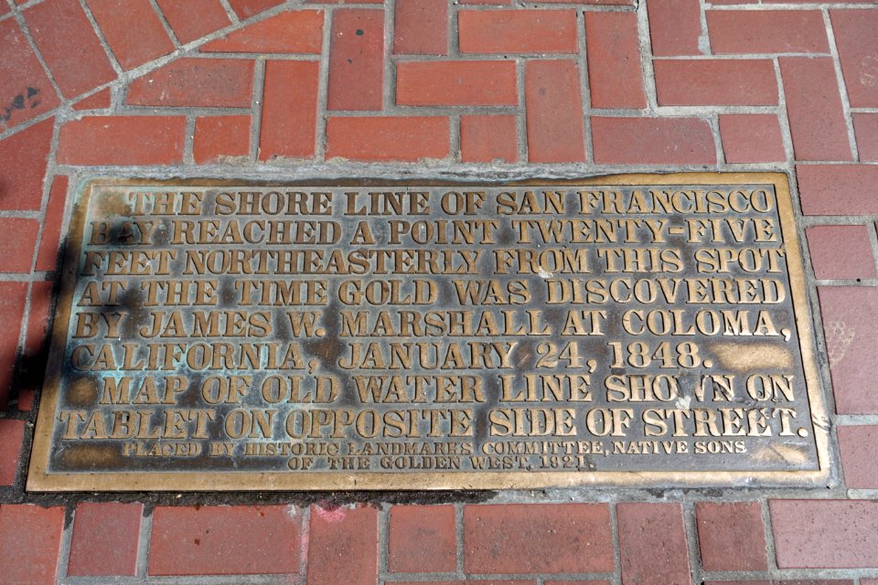 Shoreline plaque - San Francisco, CA - DSC06567