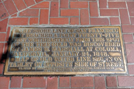 Shoreline plaque - San Francisco, CA - DSC06567