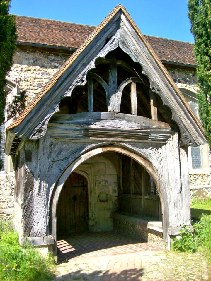 Shoreham parish church, the porch
