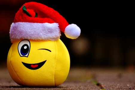 Laugh wink santa hat