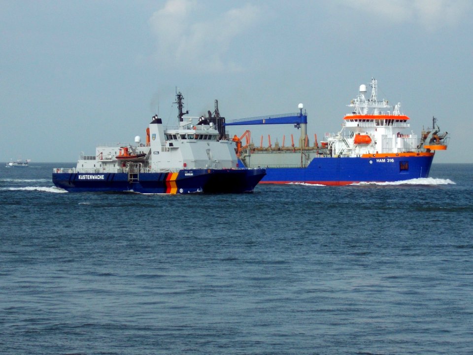 Ships Borkum and HAM 316
