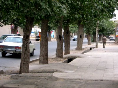 Sidewalk of Aliev st - Nishapur 3
