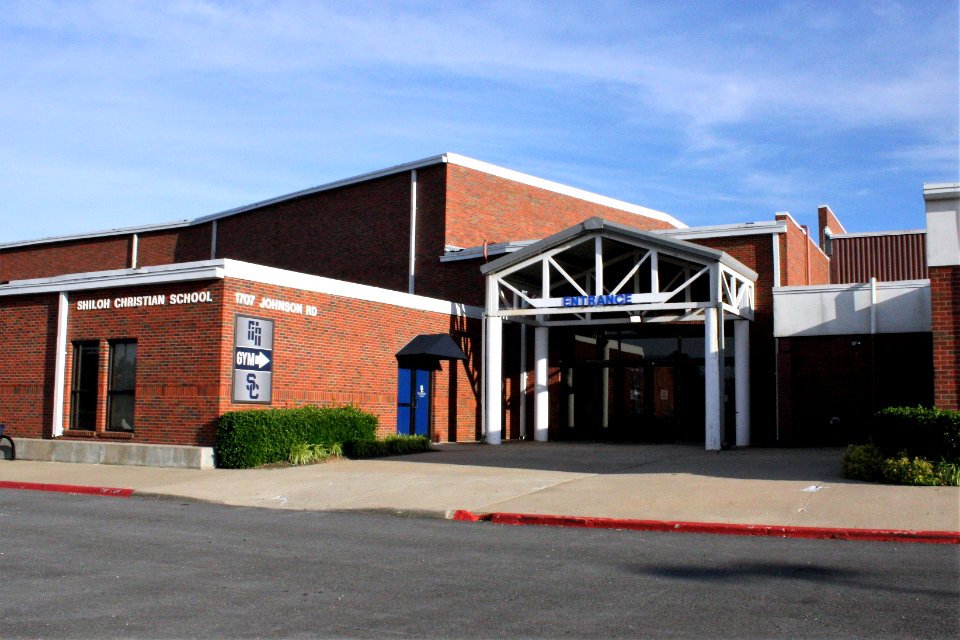 Shiloh Christian School entrance in Springdale, Arkansas