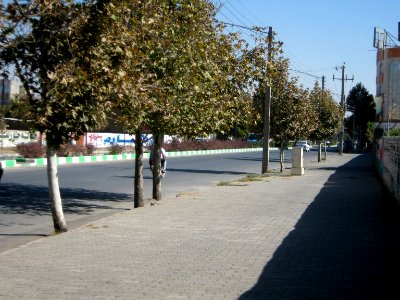 Sidewalk of Amir Kabir St - Nishapur 1
