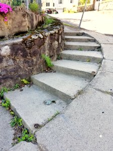 Sidewalk stairs - Arlington, MA - 01