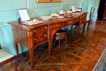 Side table in Dining Room - Great House - Castle Hill on the Crane Estate - Ipswich, Massachusetts - DSC06359
