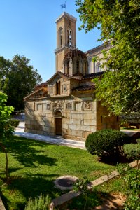 Sideview of the Church of Panagia Gorgoepikoos on August 14, 2020