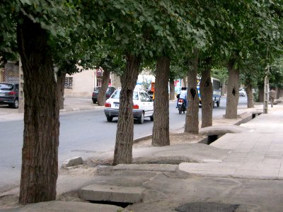 Sidewalk of Aliev st - Nishapur 1