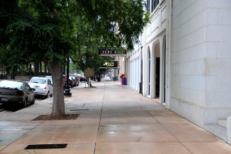 Sidewalk on Broad Street, Augusta, Georgia May 2017