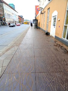 Sidewalk in Aalborg - DSC08520
