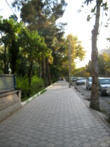 Sidewalk of Shariati ave 6. - Nishapur