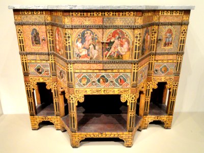 Sideboard and Wine Cabinet, 1859, designed by William Burges, London, made by Hartland & Faber - Art Institute of Chicago - DSC09863