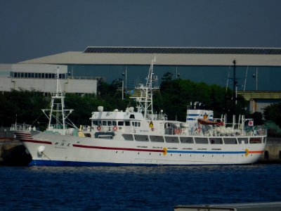 Side view of Shinkai-Maru IV the training vessel of Shimane Prefecture