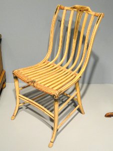 Side Chair, 1808-1812, Samuel Gragg, Boston, Massachusetts, oak, ash, maple, painted decoration - Art Institute of Chicago - DSC09917