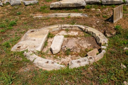 Shrine Venus cloacina remains forum romanum Rome Italy photo