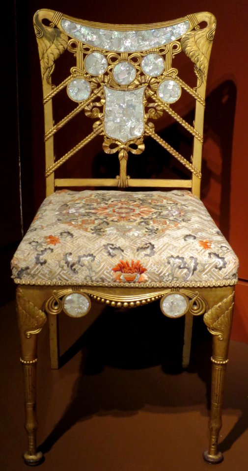 Side chair from the William H. Vanderbilt House, Herter Brothers, 1881-82