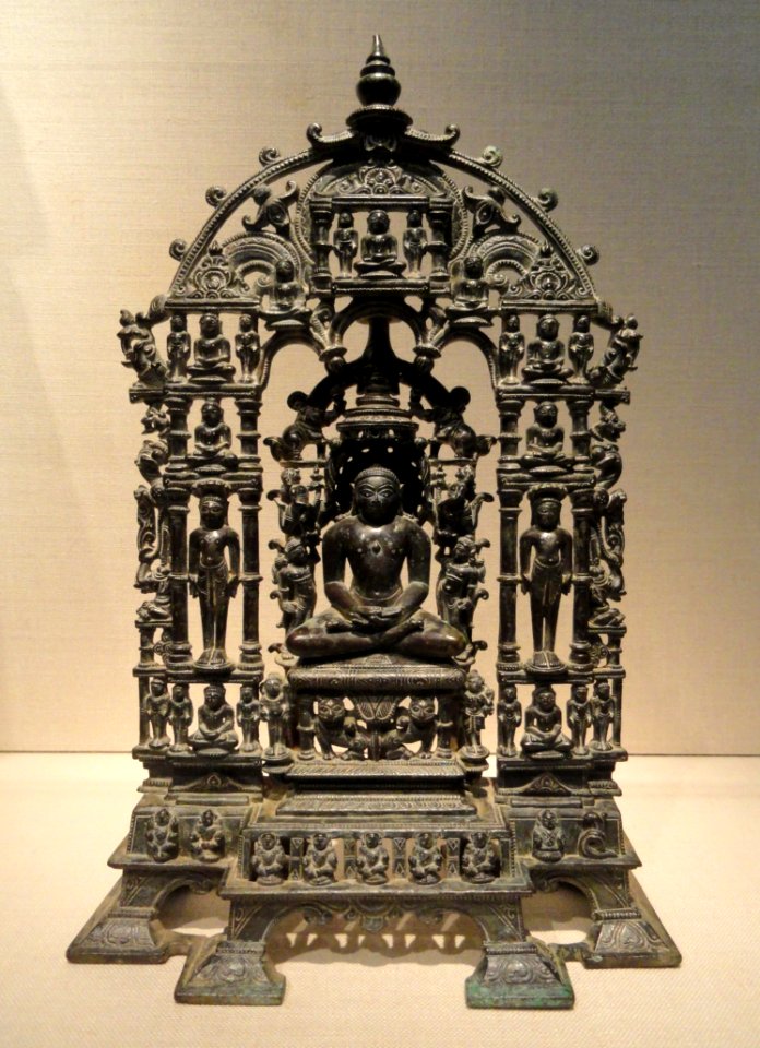 Shrine of Parshvanatha, 1097 AD, Khajuraho, Madhya Pradesh, India, brass and copper alloy - Freer Gallery of Art - DSC05191