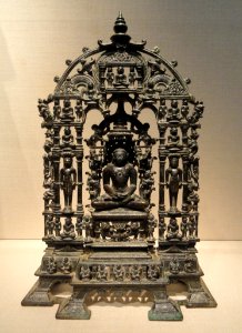 Shrine of Parshvanatha, 1097 AD, Khajuraho, Madhya Pradesh, India, brass and copper alloy - Freer Gallery of Art - DSC05191