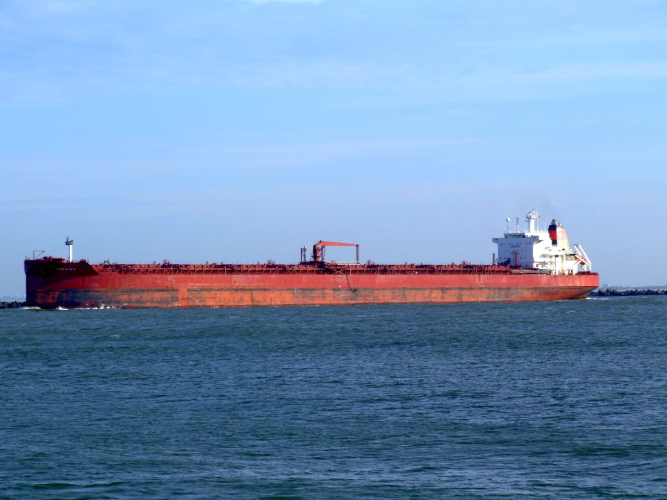 Sibonina - IMO 9036519 - Callsign A8LU6 leaving Port of Rotterdam, Holland 27-Jan-2005 photo-2