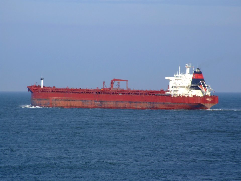 Sibonina - IMO 9036519 - Callsign A8LU6 leaving Port of Rotterdam, Holland 27-Jan-2005 photo-5