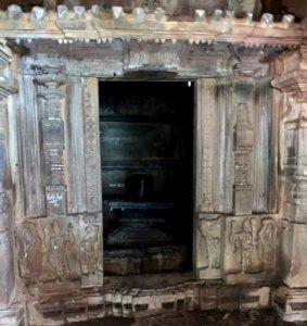 Shiva temple ruins, Palampet lake bund east, Telangana India - 36