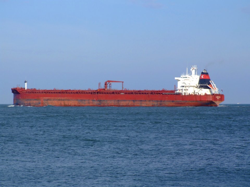 Sibonina - IMO 9036519 - Callsign A8LU6 leaving Port of Rotterdam, Holland 27-Jan-2005 photo-4