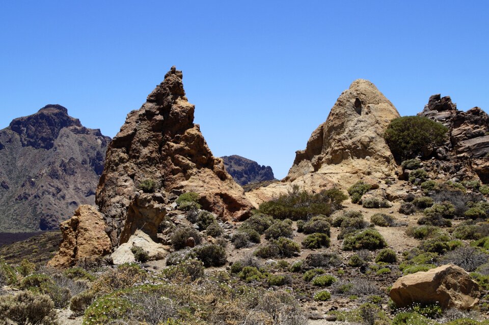 Rock formations tenerife canary islands photo