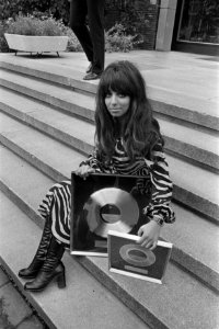 Shocking Blue krijgt gouden en platina platen in Hilton Hotel, Amsterdam Marisk, Bestanddeelnr 923-8078