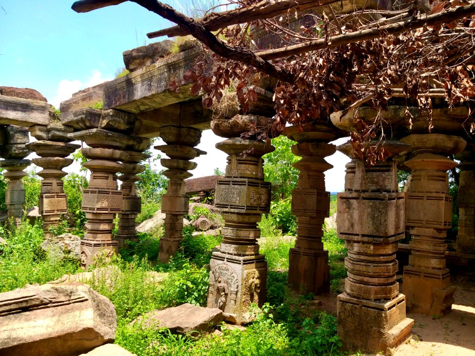 Shiva temple ruins, Khammampally Telangana - 06