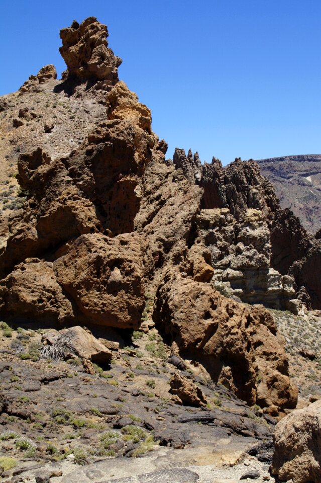 Rock formations tenerife canary islands photo