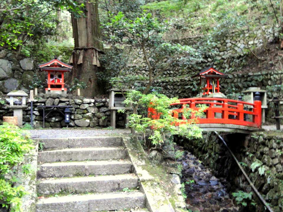 Shrine with bridge - Kurama-dera - Kyoto - DSC06720
