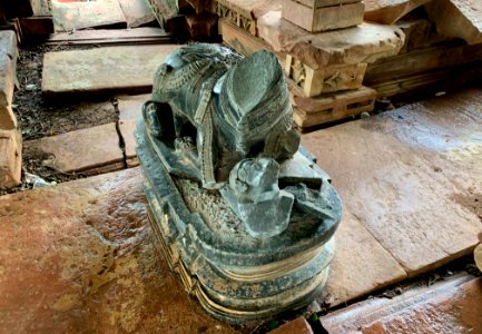 Shiva temple ruins, Palampet lake bund east, Telangana India - 9