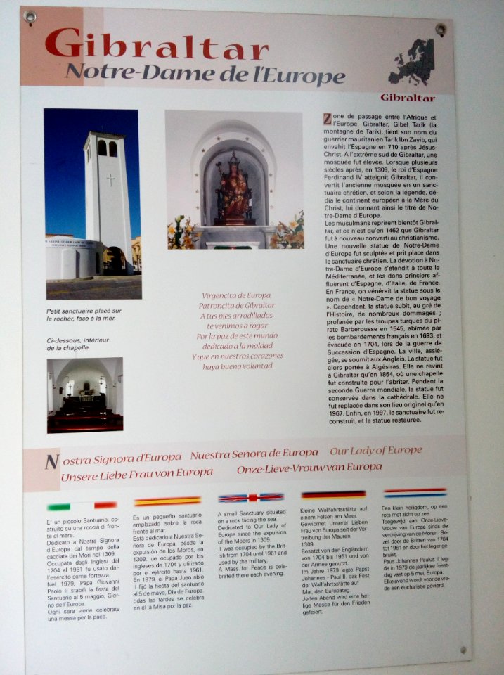 Shrine of Our Lady of Europe Gibraltar