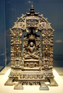 Shrine of Parshvanatha, 1097 AD, Khajuraho, Madhya Pradesh, India, brass and copper alloy - Freer Gallery of Art - DSC04544