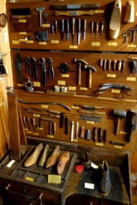 Shoemakers and cobblers tools - Joseph Allen Skinner Museum - DSC07863