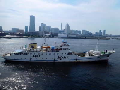 Shirochidori a fishery training vessel of Mie maritime high school