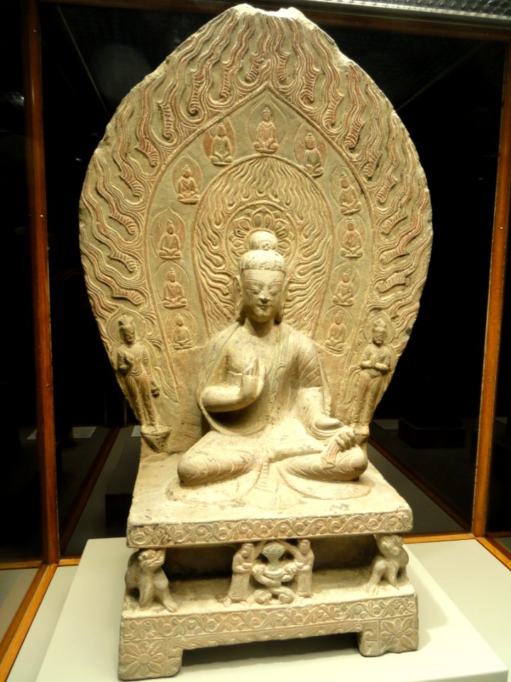 Shrine of Shakyamuni Buddha, Chinese, Northern Wei Dynasty, dated 494 - Nelson-Atkins Museum of Art - DSC09123