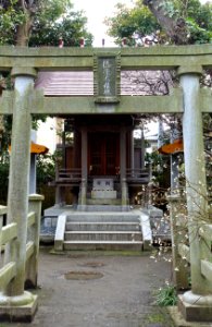 Shrine with torii - Hokai-ji - Kamakura, Kanagawa, Japan - DSC08433 photo