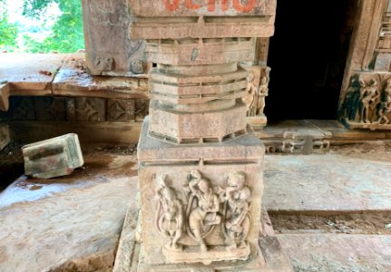 Shiva temple ruins, Palampet lake bund east, Telangana India - 12