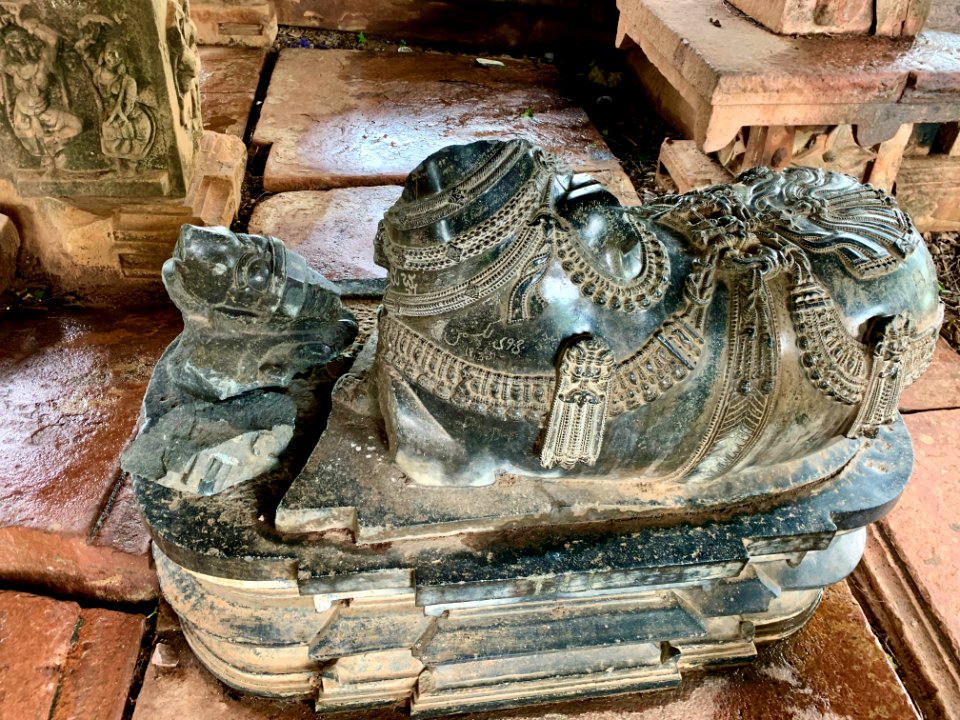 Shiva temple ruins, Palampet lake bund east, Telangana India - 8